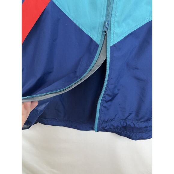 Without Walls Men's Size XL Multicolor Hoodie Jacket Two Way Zipper Windbreaker - Picture 6 of 10